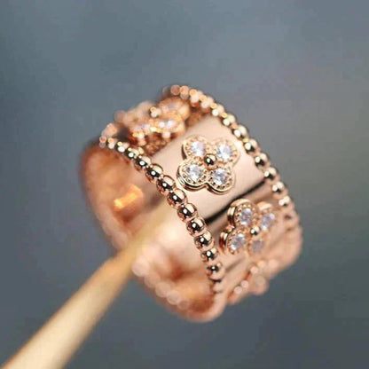 [Vellora Opalyn]CLOVER KALEIDOSCOPE RING 10MM