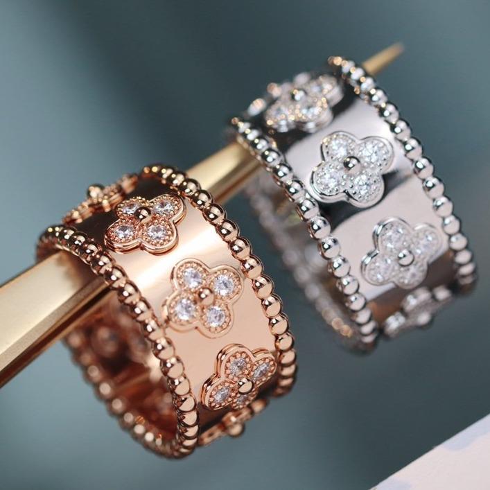 [Vellora Opalyn]CLOVER KALEIDOSCOPE RING 10MM