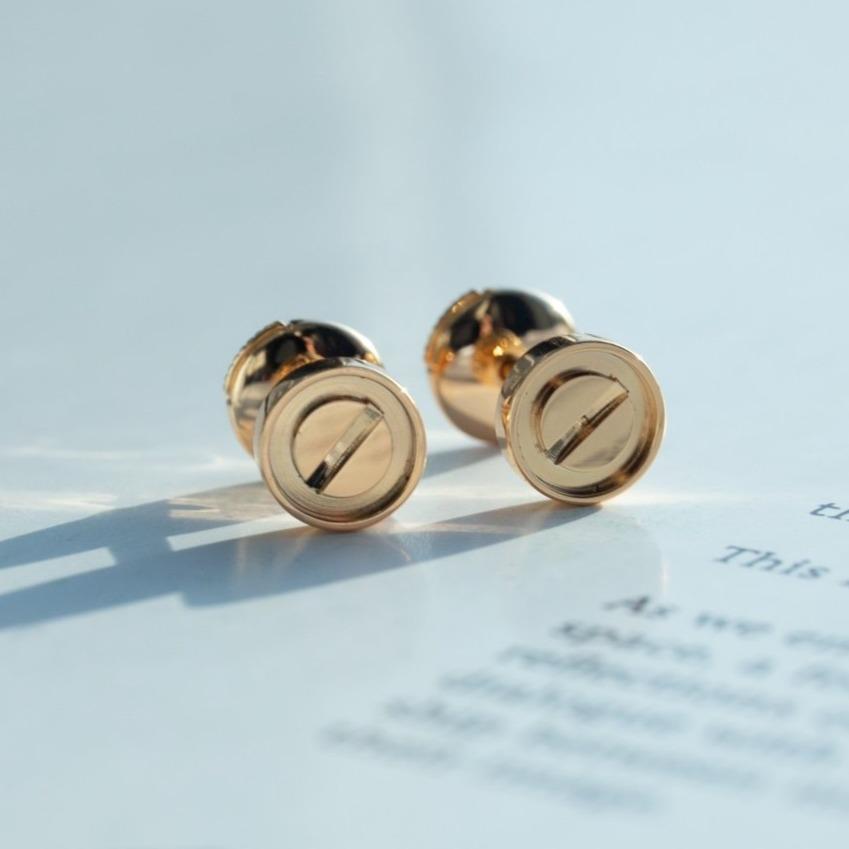 [Vellora Opalyn]LOVE EARRINGS PINK GOLD 10MM
