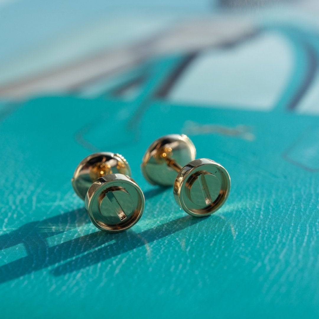 [Vellora Opalyn]LOVE EARRINGS PINK GOLD 10MM