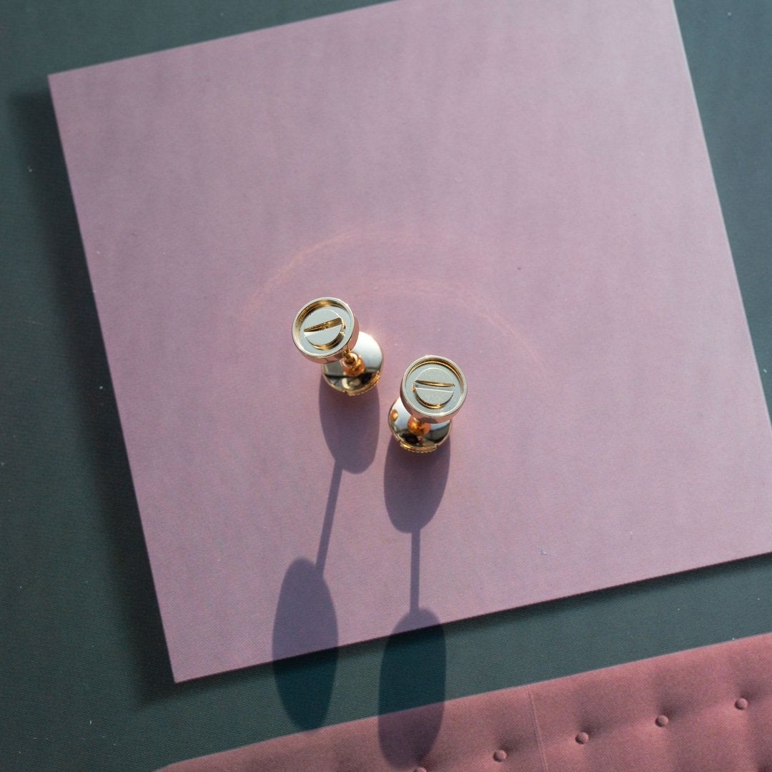[Vellora Opalyn]LOVE EARRINGS PINK GOLD 10MM