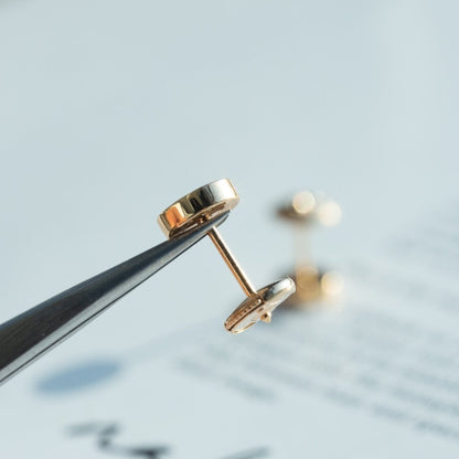 [Vellora Opalyn]LOVE EARRINGS PINK GOLD 10MM