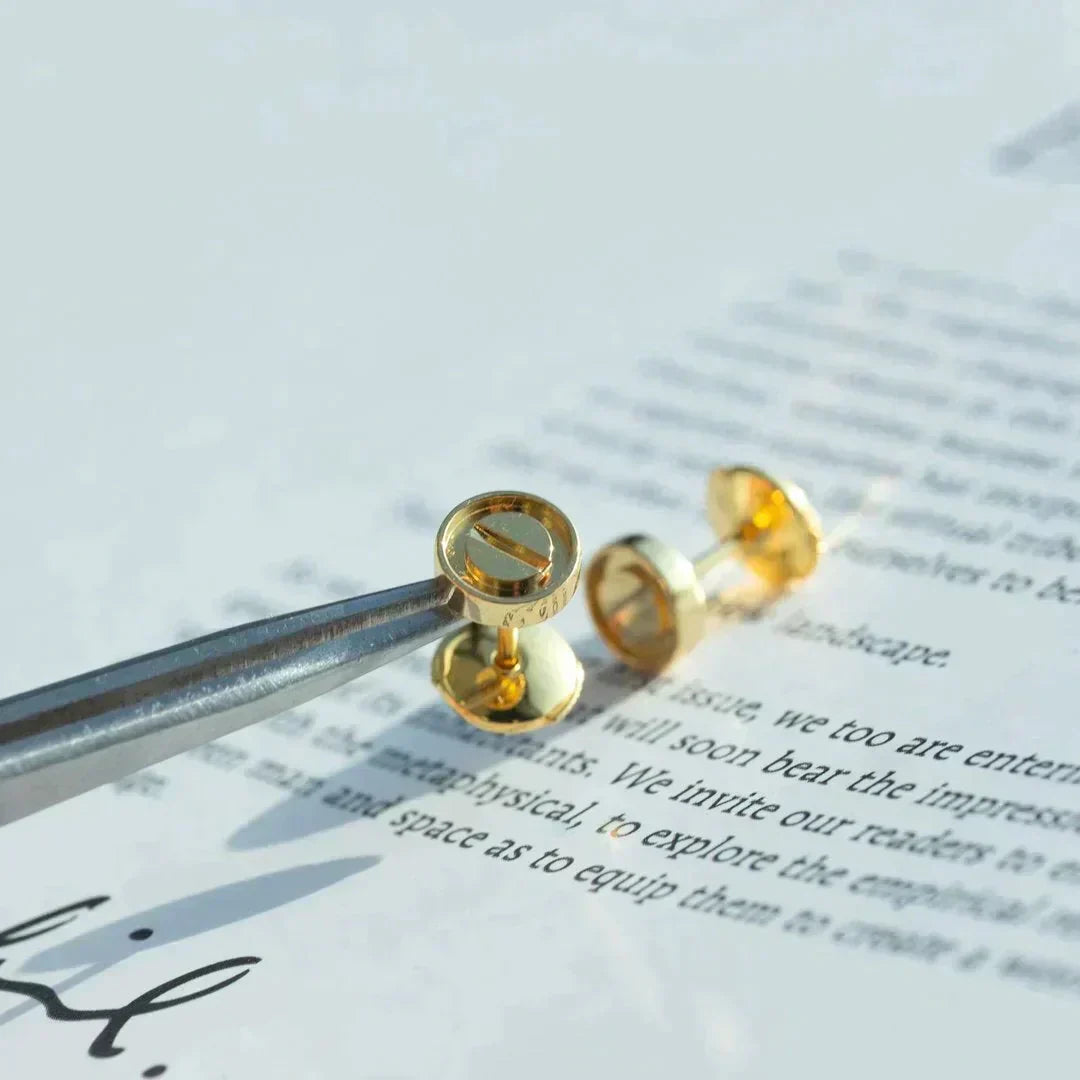 [Vellora Opalyn]LOVE EARRINGS GOLD 10MM