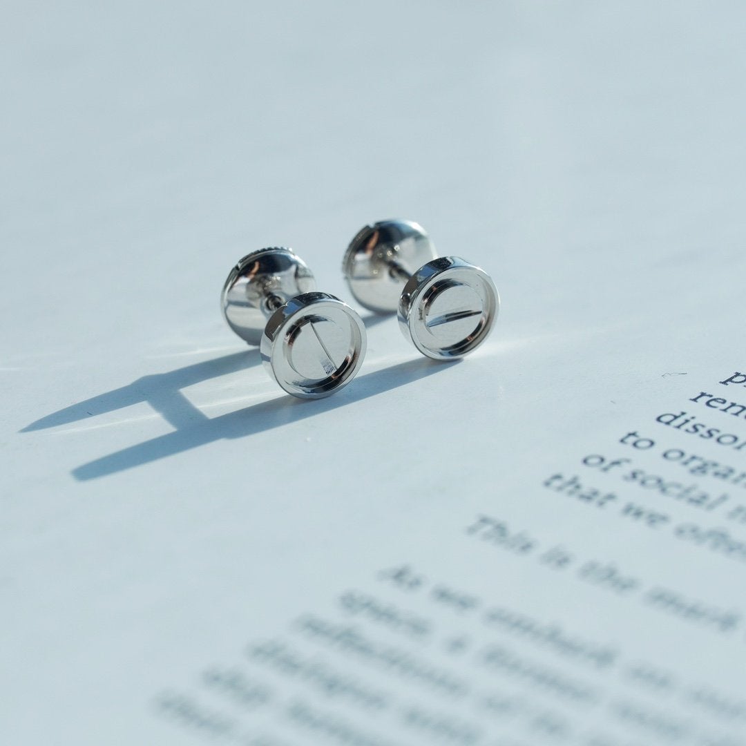[Vellora Opalyn]LOVE EARRINGS SILVER 10MM