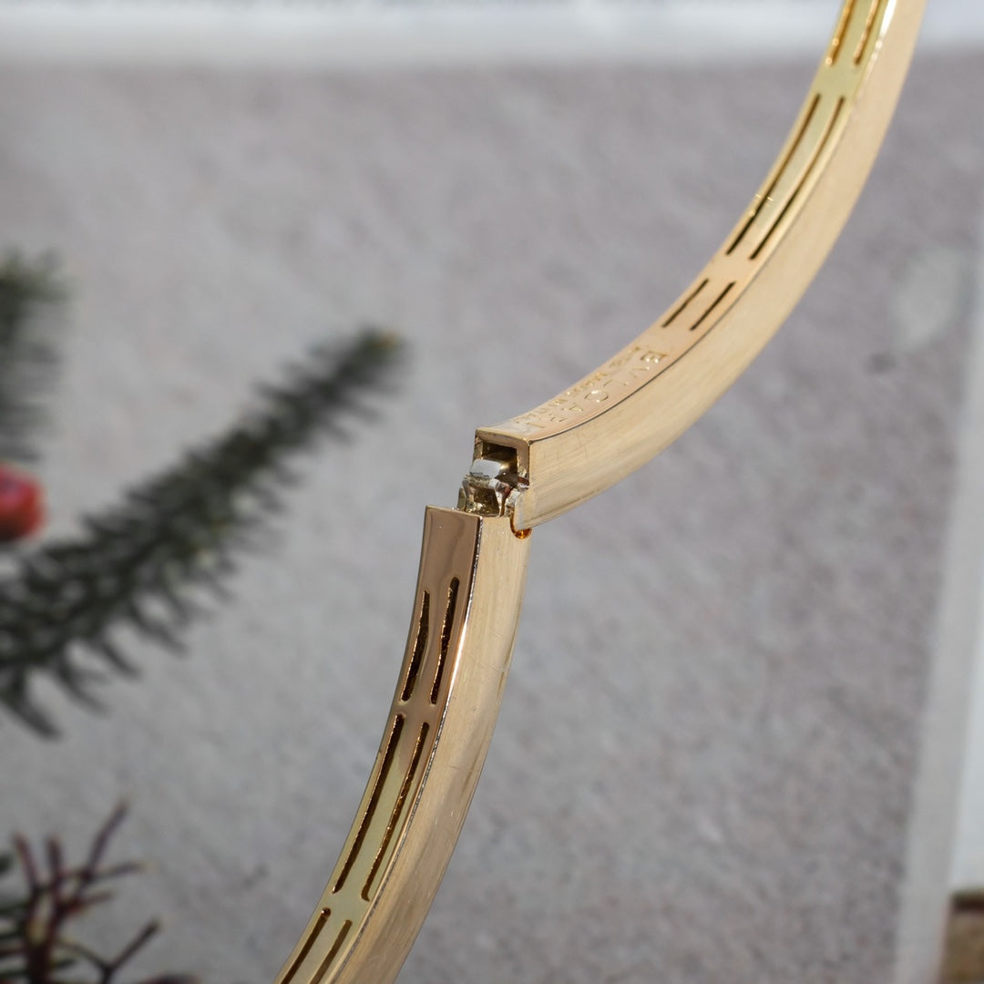 [Vellora Opalyn] SERPENTI BRACELET PINK GOLD DIAMOND DOUBLE SNAKE