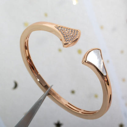 [Vellora Opalyn]DREAM BRACELET OPEN PINK GOLD MOP DIAMOND