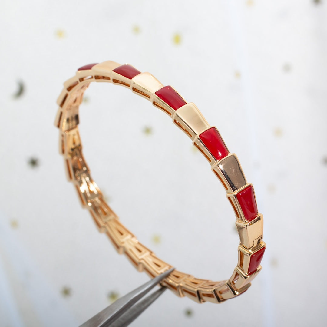 [Vellora Opalyn]SERPENTI BRACELET PINK GOLD RUBELLITE