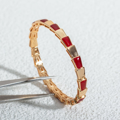 [Vellora Opalyn]SERPENTI BRACELET PINK GOLD RUBELLITE