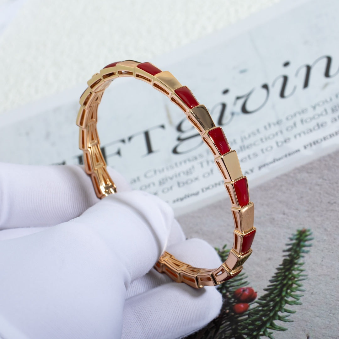 [Vellora Opalyn]SERPENTI BRACELET PINK GOLD RUBELLITE