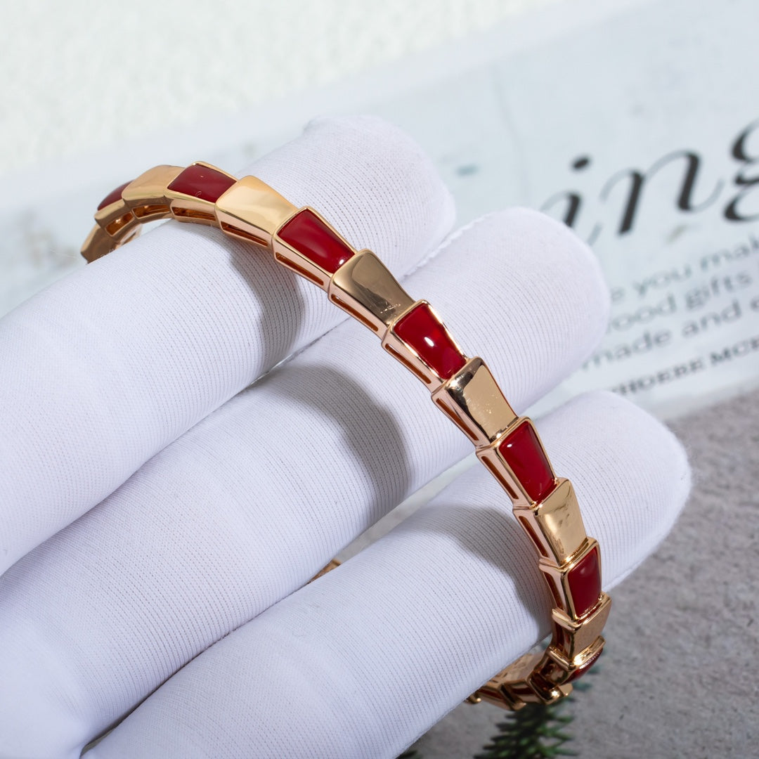 [Vellora Opalyn]SERPENTI BRACELET PINK GOLD RUBELLITE