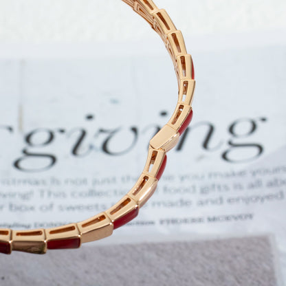 [Vellora Opalyn]SERPENTI BRACELET PINK GOLD RUBELLITE