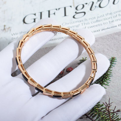 [Vellora Opalyn]SERPENTI BRACELET PINK GOLD ONYX