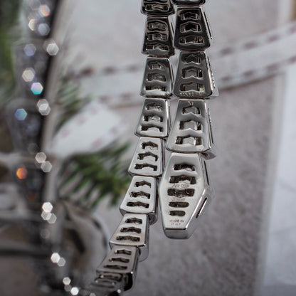 [Vellora Opalyn]SERPENTI BRACELET 6MM SILVER DIAMOND