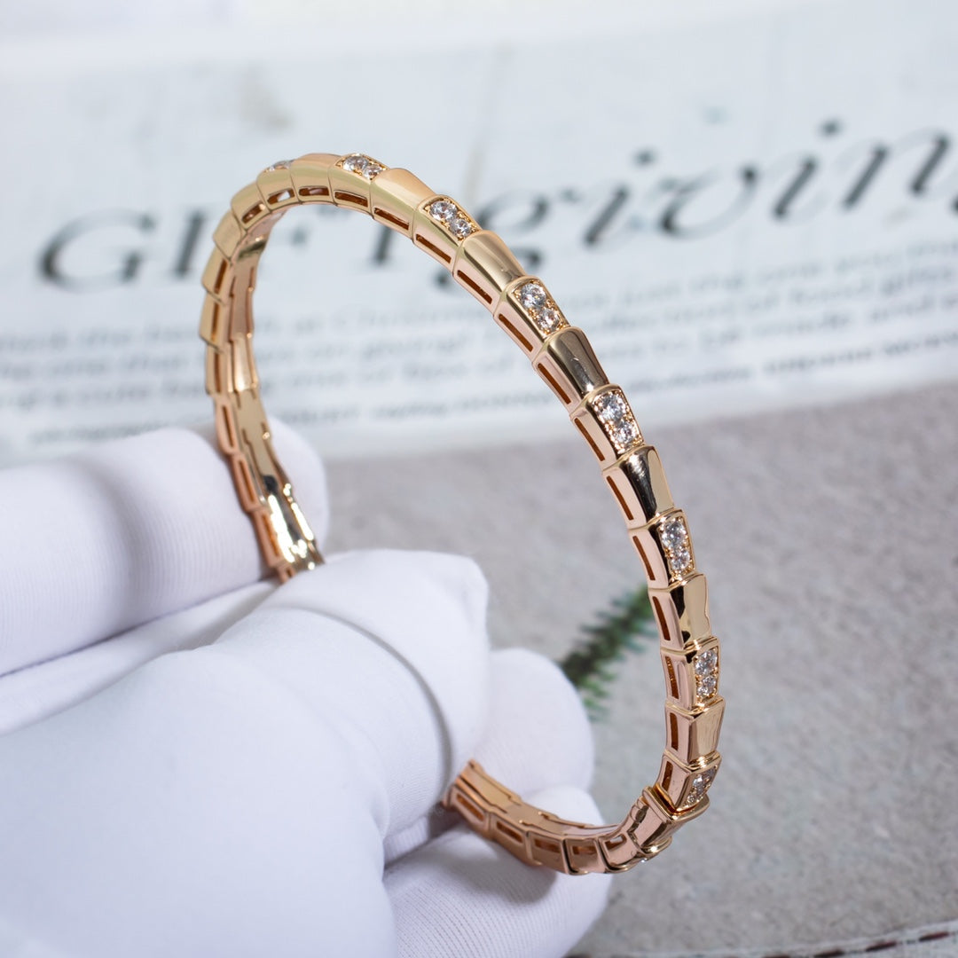 [Vellora Opalyn]SERPENTI SMALL BRACELET PINK GOLD DIAMOND