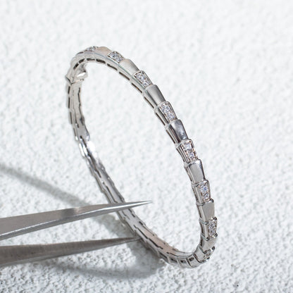[Vellora Opalyn]SERPENTI BRACELET SILVER DIAMOND