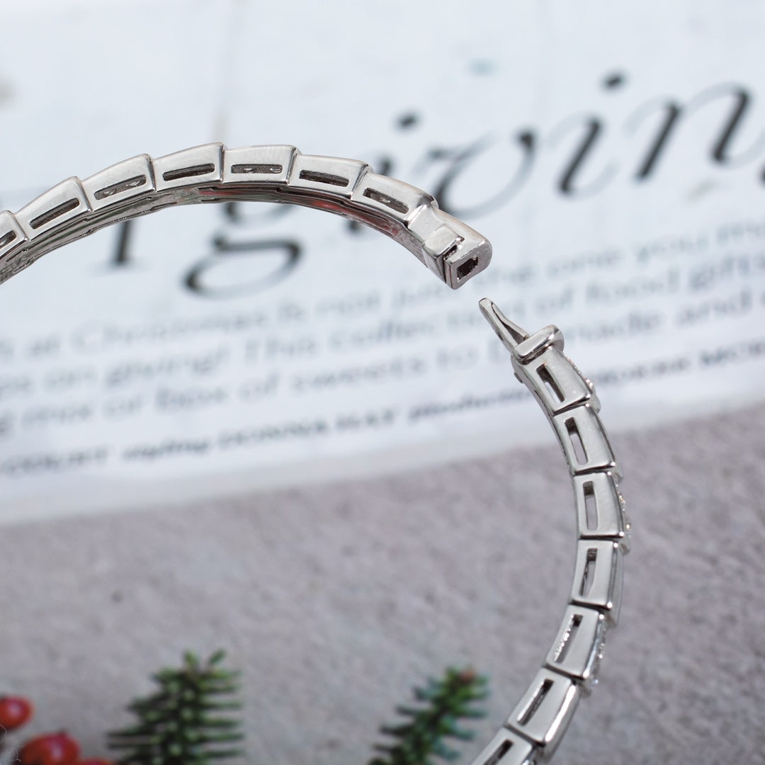 [Vellora Opalyn]SERPENTI BRACELET SILVER DIAMOND