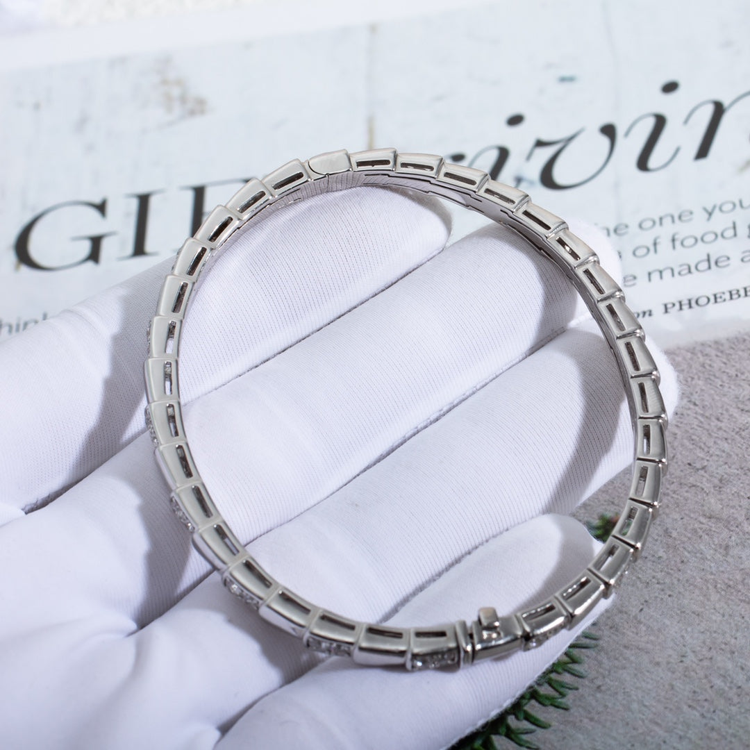 [Vellora Opalyn]SERPENTI BRACELET SILVER DIAMOND