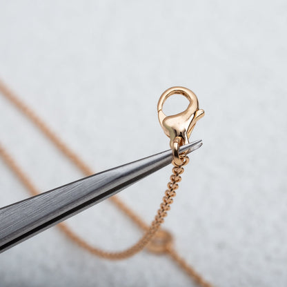 [Vellora Opalyn]PARENTESI NECKLACE PINK GOLD