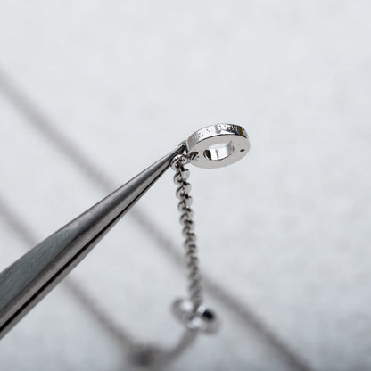 [Vellora Opalyn]PARENTESI NECKLACE SILVER