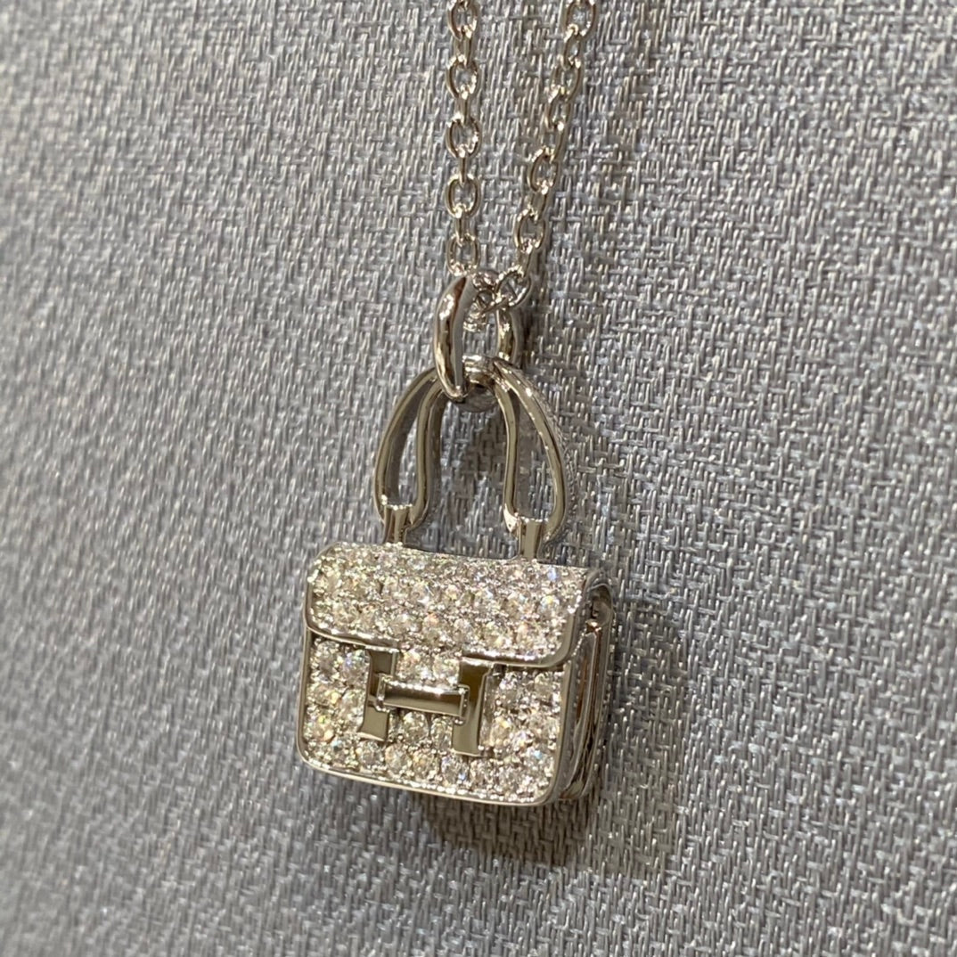 [Vellora Opalyn]CONSTANCE PEDANT DIAMOND NECKLACE