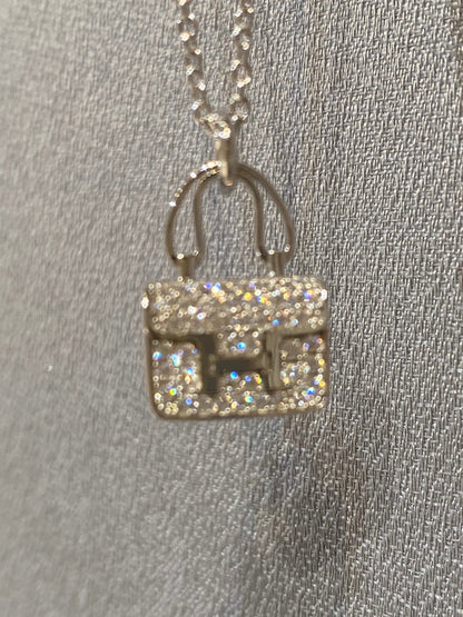 [Vellora Opalyn]CONSTANCE PEDANT DIAMOND NECKLACE