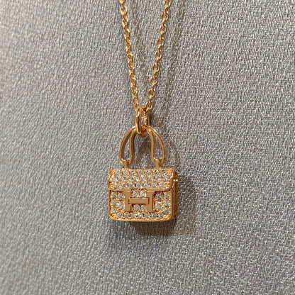 [Vellora Opalyn]CONSTANCE PEDANT DIAMOND NECKLACE