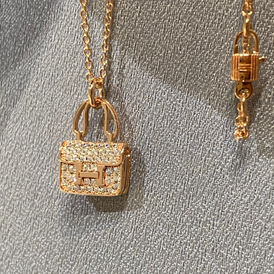 [Vellora Opalyn]CONSTANCE PEDANT DIAMOND NECKLACE
