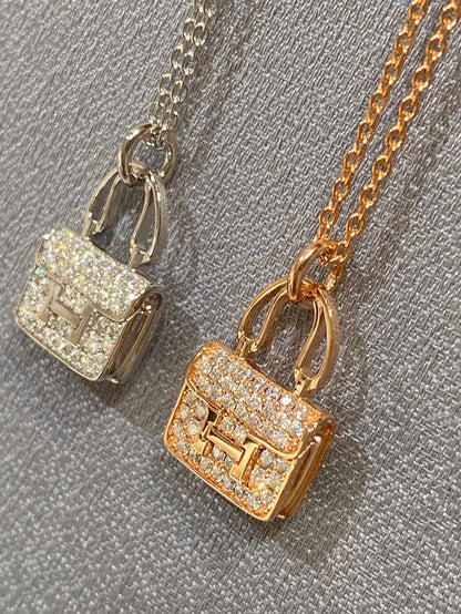 [Vellora Opalyn]CONSTANCE PEDANT DIAMOND NECKLACE