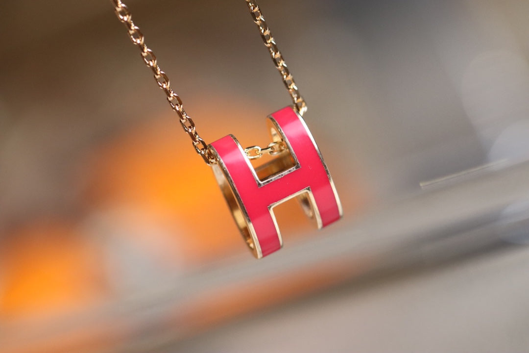 [Vellora Opalyn]POP H PEDANT PINK GOLD
