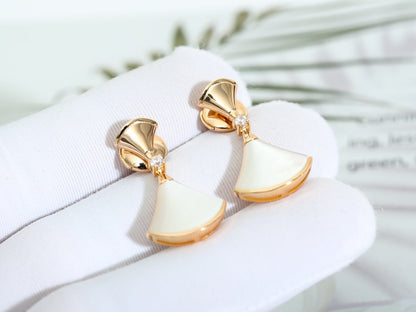 [Vellora Opalyn]DREAM MOP PINK GOLD EARRINGS