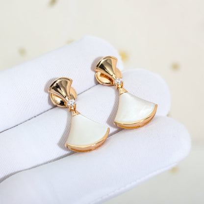 [Vellora Opalyn]DREAM MOP PINK GOLD EARRINGS