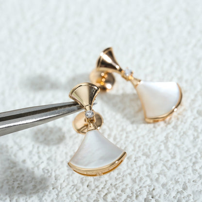 [Vellora Opalyn]DREAM MOP PINK GOLD EARRINGS