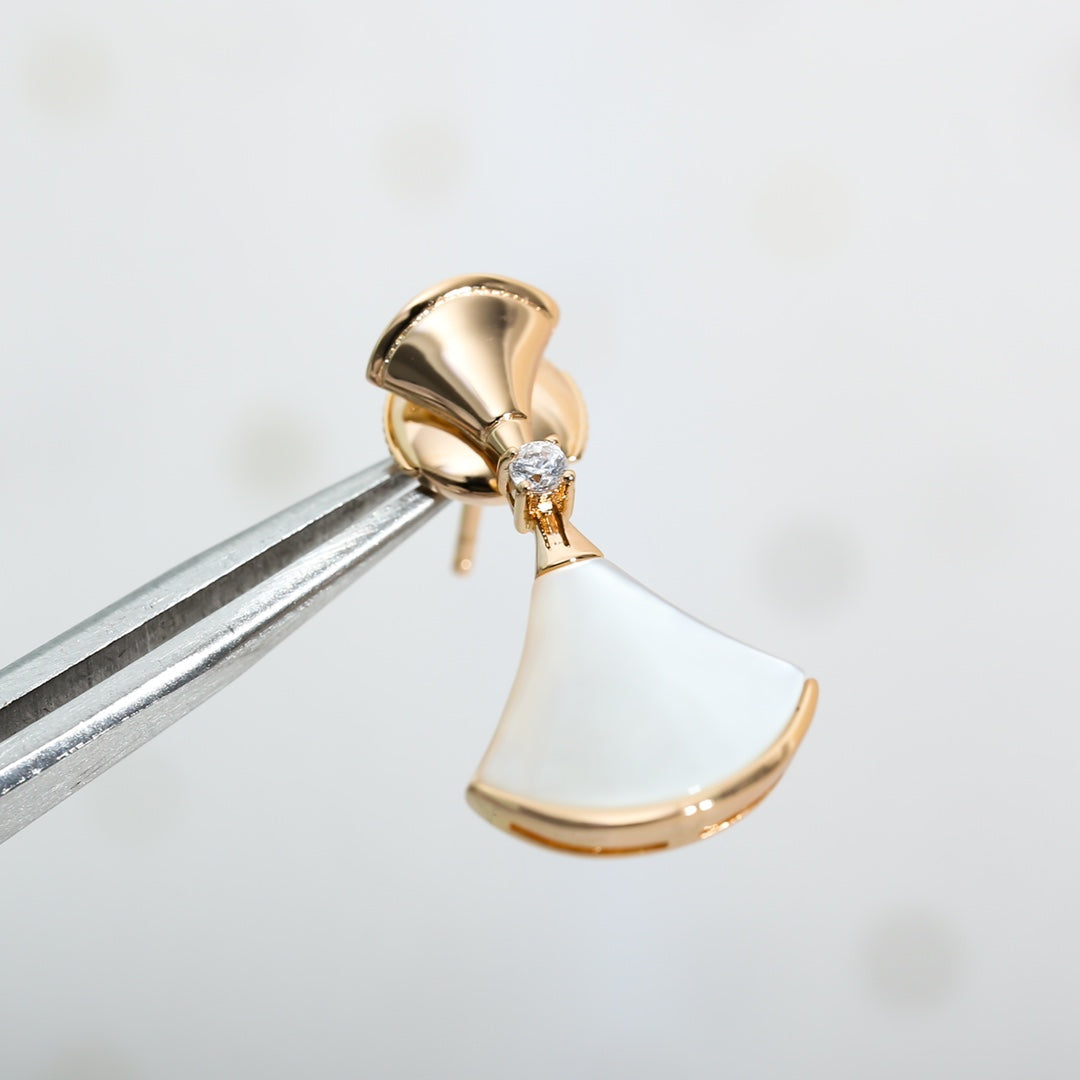 [Vellora Opalyn]DREAM MOP PINK GOLD EARRINGS