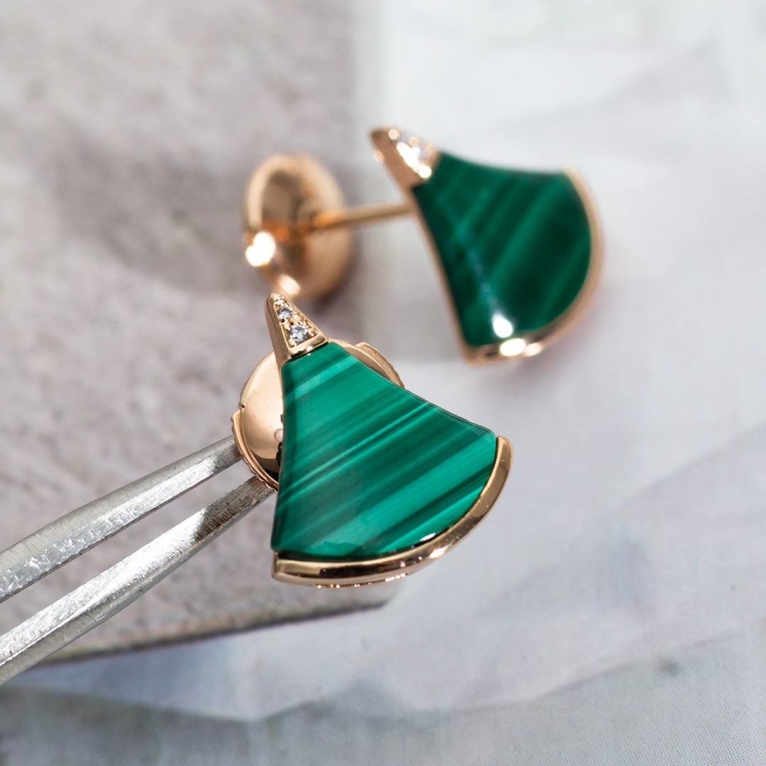 [Vellora Opalyn]DIVAS DREAM EARRINGS PINK GOLD