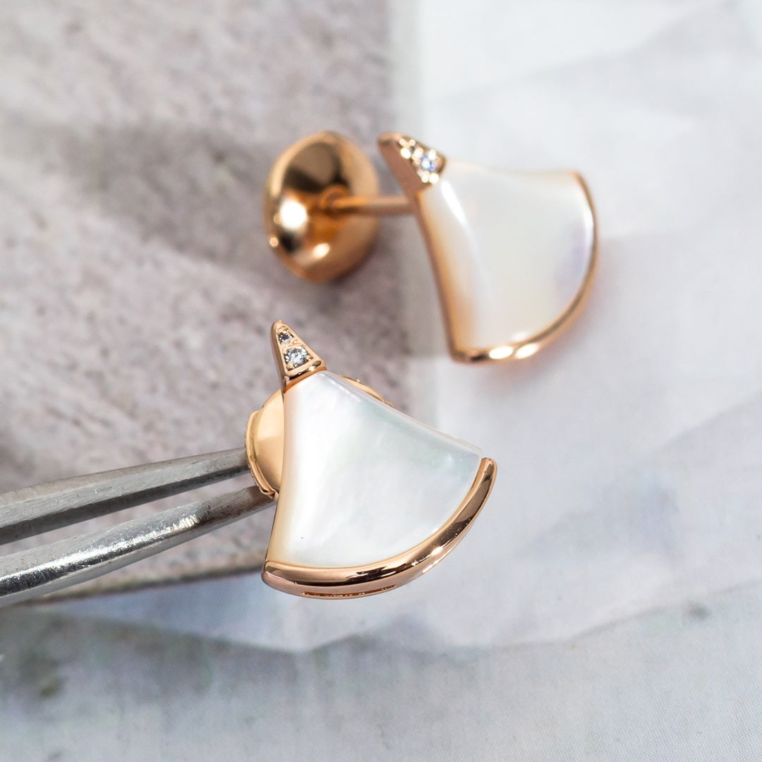 [Vellora Opalyn]DIVAS DREAM EARRINGS PINK GOLD