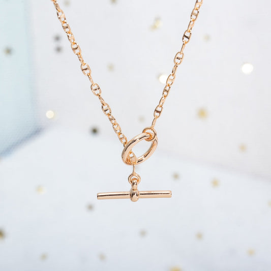 [Vellora Opalyn]ECHAPPEE NECKLACE PINK GOLD