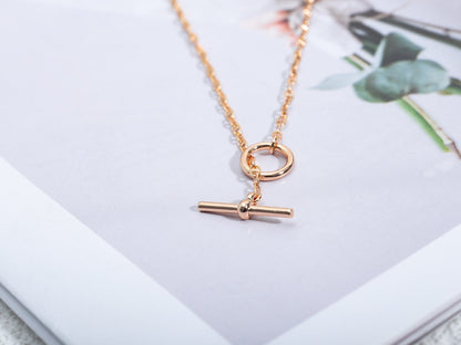 [Vellora Opalyn]ECHAPPEE NECKLACE PINK GOLD