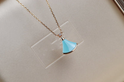 [Vellora Opalyn]DREAM NECKLACE TURQUOISE PINK GOLD