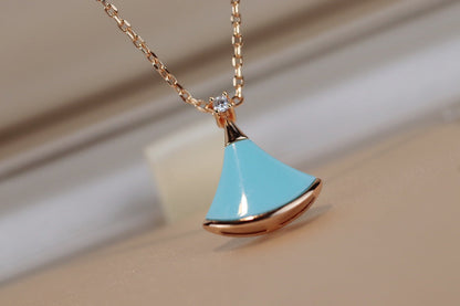 [Vellora Opalyn]DREAM NECKLACE TURQUOISE PINK GOLD