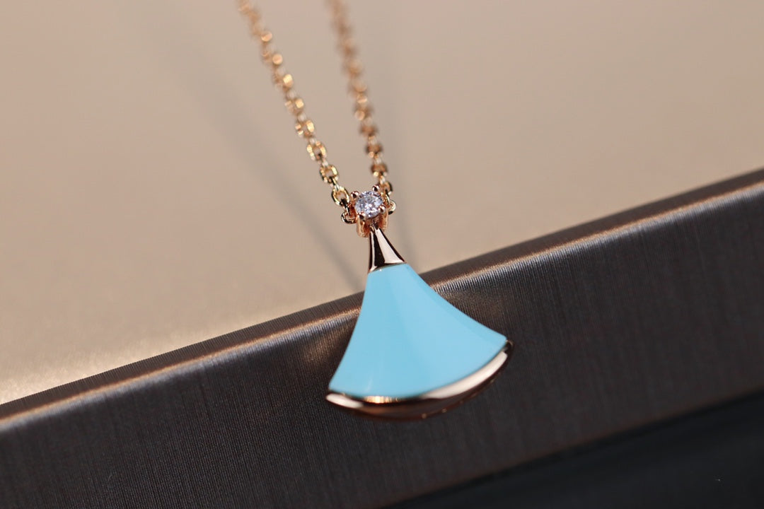 [Vellora Opalyn]DREAM NECKLACE TURQUOISE PINK GOLD