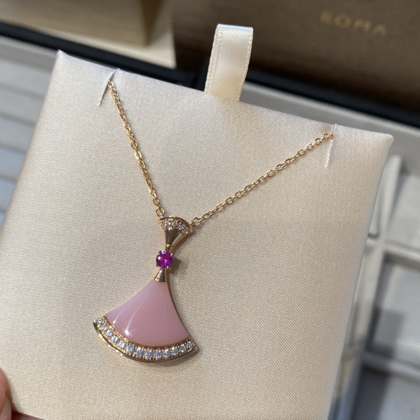 [Vellora Opalyn]DREAM NECKLACE PINK OPAL