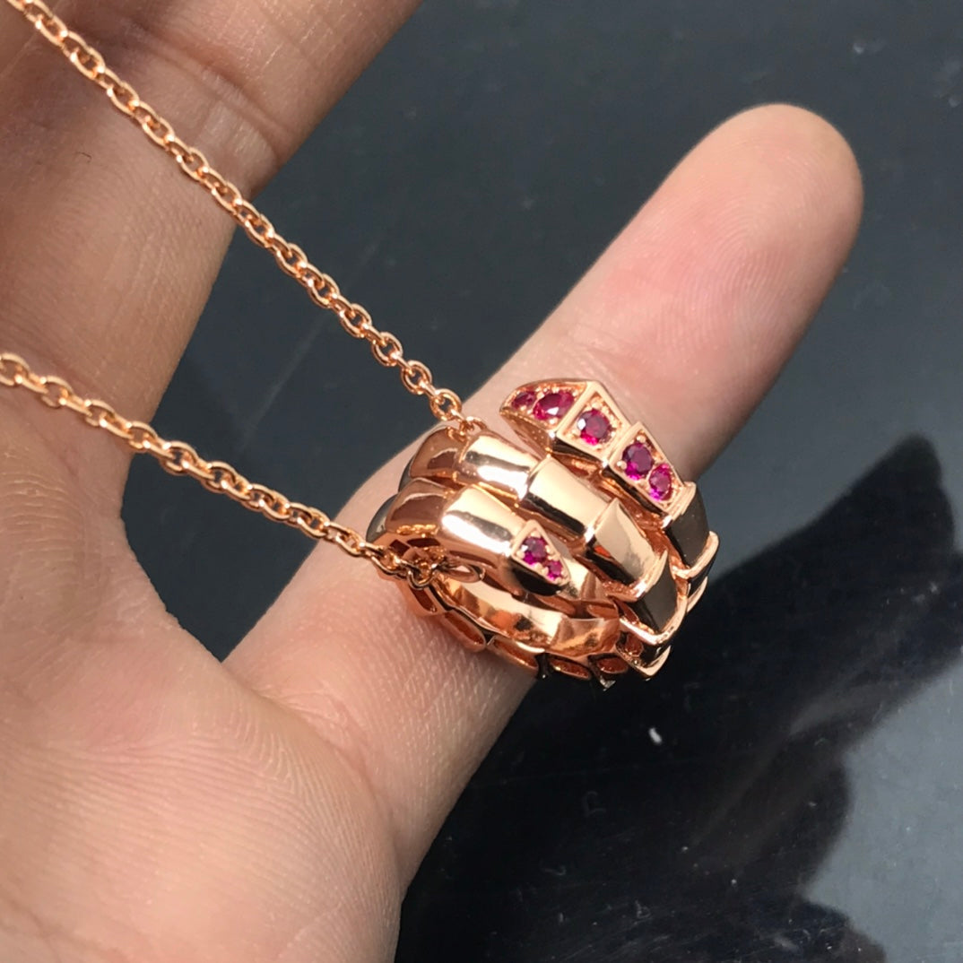 [Vellora Opalyn]SERPENTI PEDANT NECKLACE
