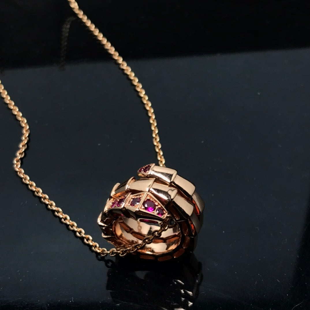 [Vellora Opalyn]SERPENTI PEDANT NECKLACE