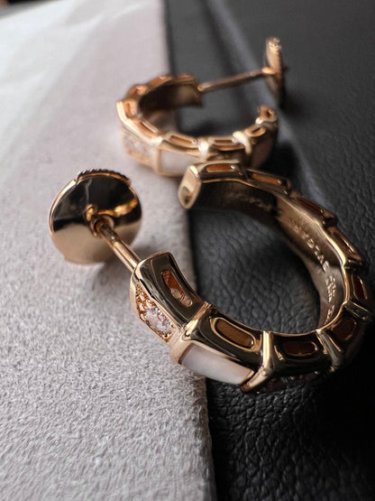 [Vellora Opalyn] SERPENTI MOP PINK GOLD EARRINGS
