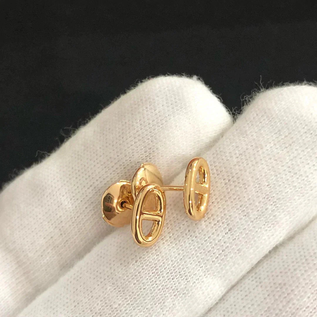 [Vellora Opalyn]CHAINE SMALL EARRINGS GOLD AND SILVER