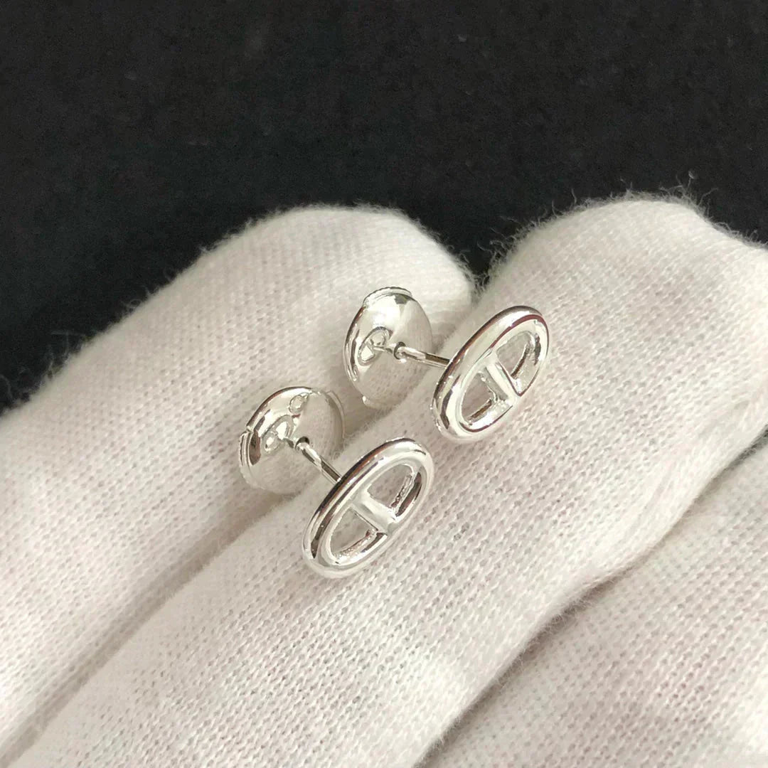 [Vellora Opalyn]CHAINE SMALL EARRINGS GOLD AND SILVER