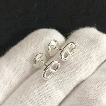 [Vellora Opalyn]CHAINE SMALL EARRINGS GOLD AND SILVER