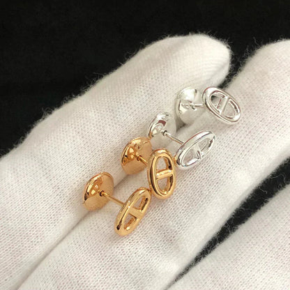 [Vellora Opalyn]CHAINE SMALL EARRINGS GOLD AND SILVER