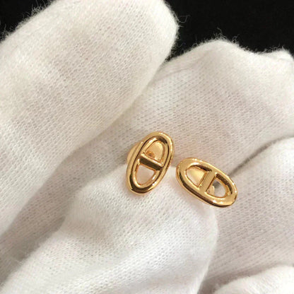 [Vellora Opalyn]CHAINE SMALL EARRINGS GOLD AND SILVER