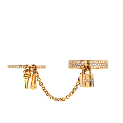 [Vellora Opalyn]HM KELLY CLOCHETTE DOUBLE RING IN  WITH DIAMONDS